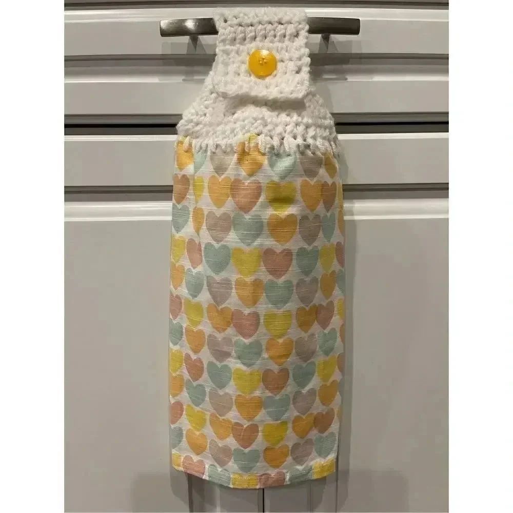 Crochet Top Kitchen Towel- ❤️